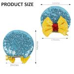 Glittery Mouse Ears Hair Bows Clips Pack