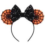 Glitter Spider Web Mouse Ears Headband for All