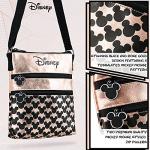 Disney Rose Gold Crossbody Bag with Mickey and Minnie