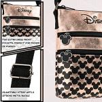 Disney Rose Gold Crossbody Bag with Mickey and Minnie