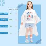 SWOGAA Extra Thick Disposable Rain Ponchos - 6 Pack