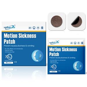 Hionfurt Motion Sickness Patches – 16ct Travel Pack