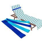 Towel Bands for Beach and Pool Chairs - 4 Pack