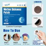 Hionfurt Motion Sickness Patches – 16ct Travel Pack