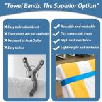 UHUZZ Towel Bands for Beach and Cruise Chairs
