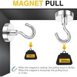 DIYMAG Heavy Duty Magnetic Hooks - 20 Pack