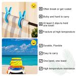 Towel Bands for Beach and Pool Chairs - 4 Pack