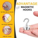 DIYMAG Heavy Duty Magnetic Hooks - 20 Pack