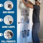 Large Mesh Over-the-Door Organizer with 15 Pockets