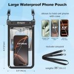Large Waterproof Phone Pouch Bag - 2 Pack