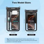 Large Waterproof Phone Pouch Bag - 2 Pack