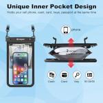 Large Waterproof Phone Pouch Bag - 2 Pack