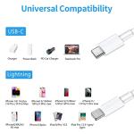 Ximytec MFi USB C to Lightning Charger Cable 3-Pack