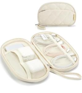 BAGSMART Compact Travel Cable Organizer - Beige