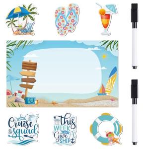 Magnetic Cruise Ship Door Decorations - 7 Pieces