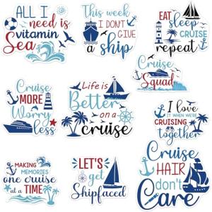 Funny Cruise Door Magnets Set - 10 Pieces