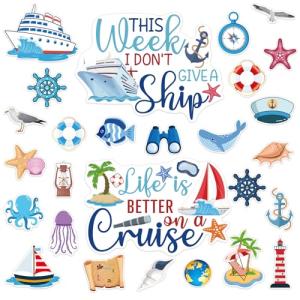 27PCS Nautical Cruise Magnetic Door Decor Set