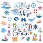 27PCS Nautical Cruise Magnetic Door Decor Set