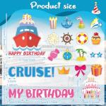 27 Pcs Funny Cruise Door Magnets Set