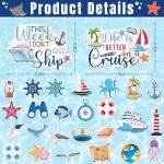 27PCS Nautical Cruise Magnetic Door Decor Set