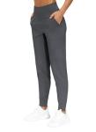Womens Athletic Joggers with Pockets - Dark Grey