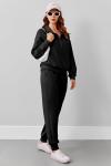 Women’s Long Sleeve Travel Lounge Set - Black