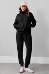 Women’s Long Sleeve Travel Lounge Set - Black