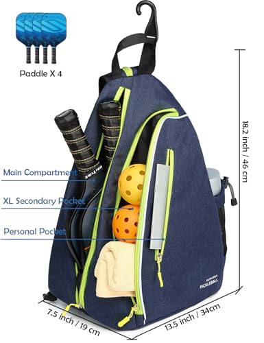 OUTPLORER Pickleball Bag - Reversible Crossbody Sling
