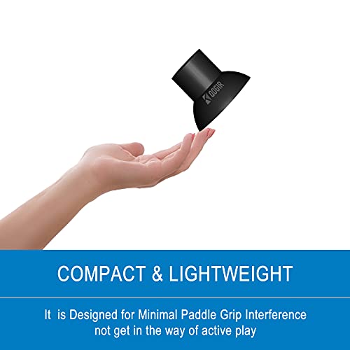 QOGIR Pickleball Ball Retriever: Easy Pickleball Ball Accessory to Pick Up Pickleball Balls Without Bending Over, Attaches to Pickleball Paddle Bottom, Fits Any Pickleball Paddles, Black