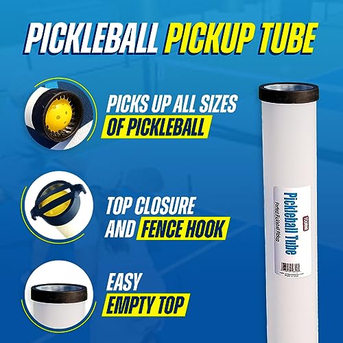 Tourna Pickleball Pickup Tube for Pickleballs - Holds 17 Balls