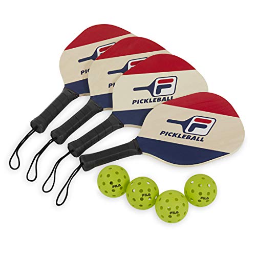 FILA Pickleball Net Set - Paddles, Balls & Net