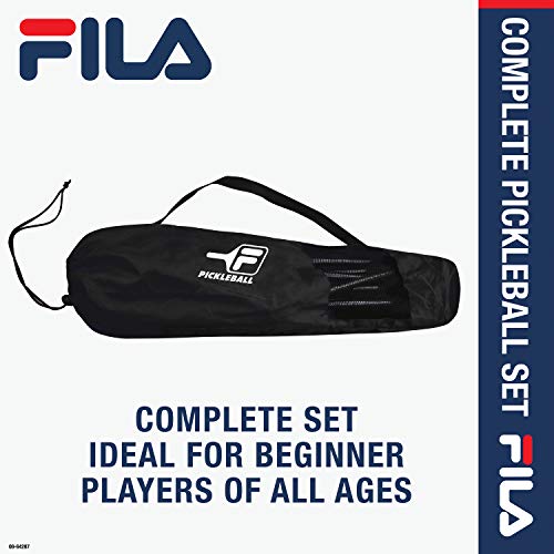 FILA Pickleball Net Set - Paddles, Balls & Net