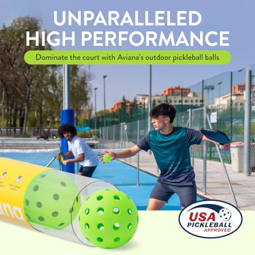 Professional USAPA Approved Pickleball Ball Set - Outdoor Courts (6 Pack)