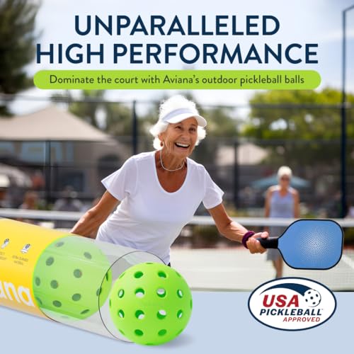 Professional USAPA Approved Pickleball Ball Set - Outdoor Courts (6 Pack)