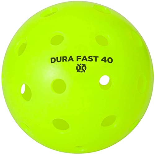 Dura Fast 40 Outdoor Pickleballs | USAPA Approved (Neon, 12 Pack)