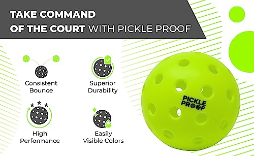 Pickle Proof - Performance Outdoor Pickleballs (6-Pack)
