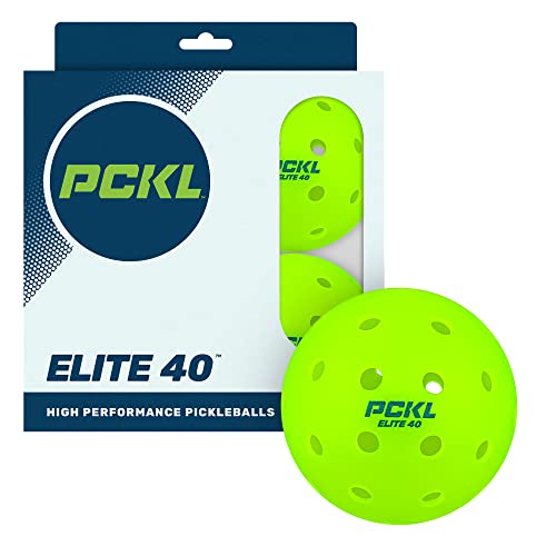 PCKL Elite 40 Pickleball Balls | Tournament Essential | 4-Pack