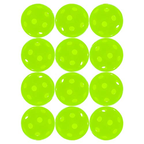 Enhanced Vision Green Pickleballs, 1 Dozen