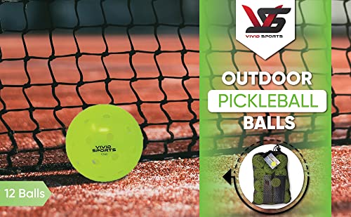 Vivid Sports Pickleballs - Approved & Tournament-ready (12 pack)