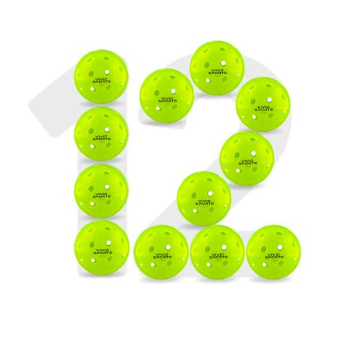 Vivid Sports Pickleballs - Approved & Tournament-ready (12 pack)