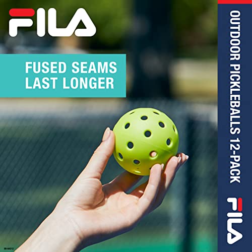 Official Outdoor Pickleballs: FILA Accessories, 40 Holes, Pack of 4