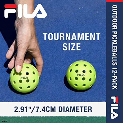 Official Outdoor Pickleballs: FILA Accessories, 40 Holes, Pack of 4
