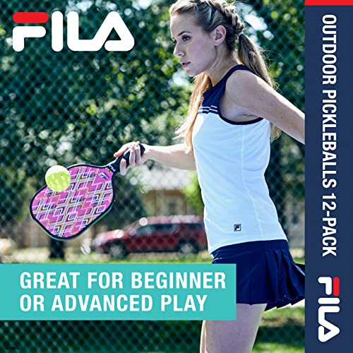 Official Outdoor Pickleballs: FILA Accessories, 40 Holes, Pack of 4