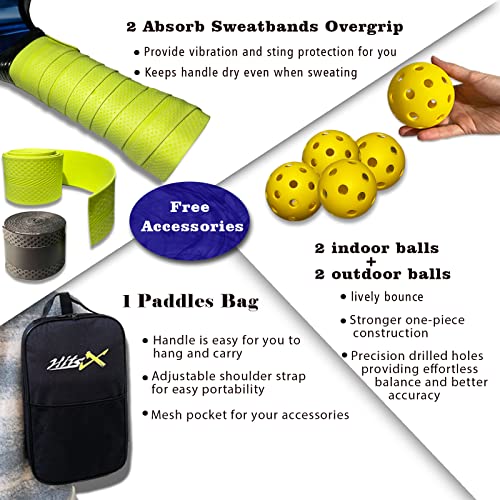 Purple Pickleball Paddles Set - 2022 Outdoor Best