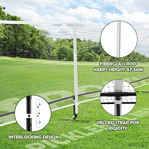 Portable Outdoor Pickleball Net, USAPA Regulation Size