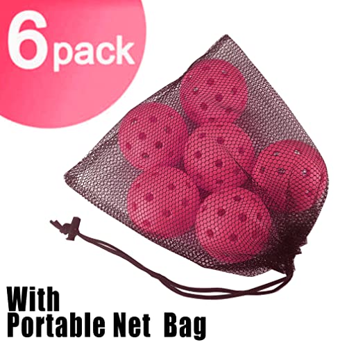 Vvinca Pickleballs 6 Pack - USAPA Approved, Outdoor Use
