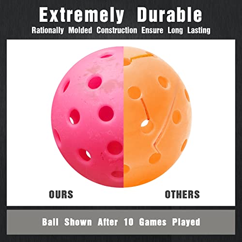 Vvinca Pickleballs 6 Pack - USAPA Approved, Outdoor Use