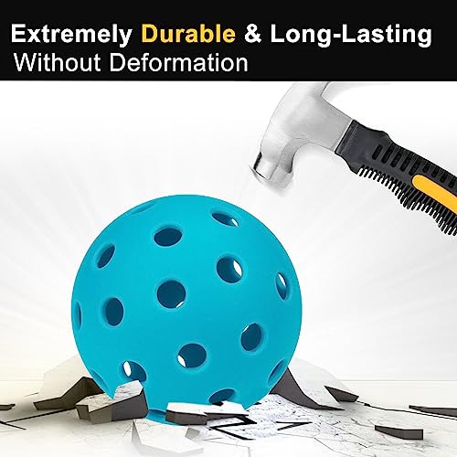 kisportee Outdoor Pickleball Balls - 6 Pack