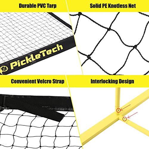 PICKLETECH 4.0 Slim Portable Game Net - 22 FT