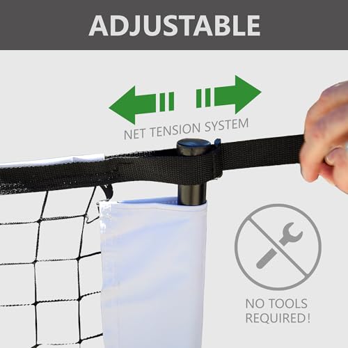 ZENY Portable Pickleball Net Set with Metal Frame
